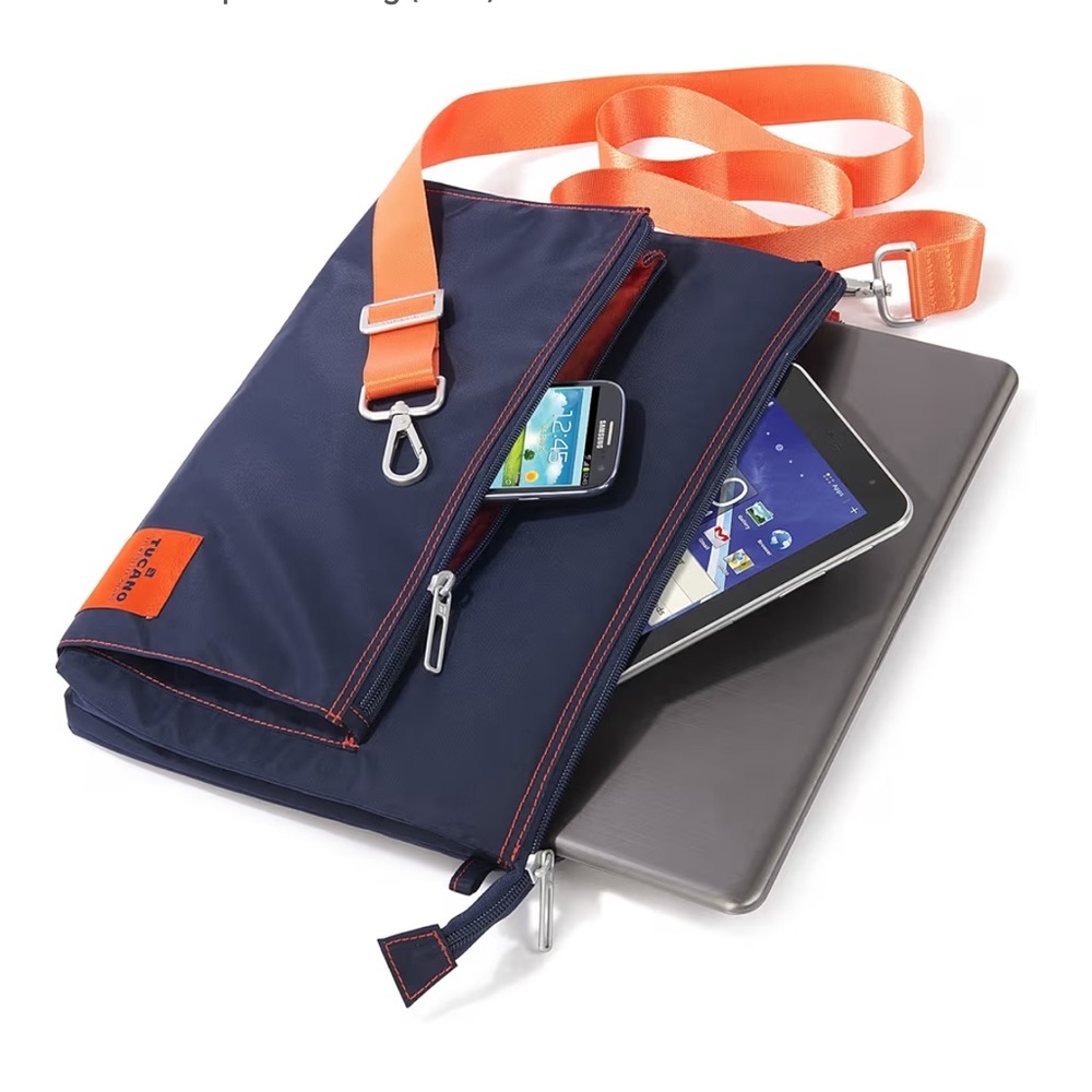 Tucano Lampo slim shoulder bag for iPads 13” MacBook pro air, Designed In Italy